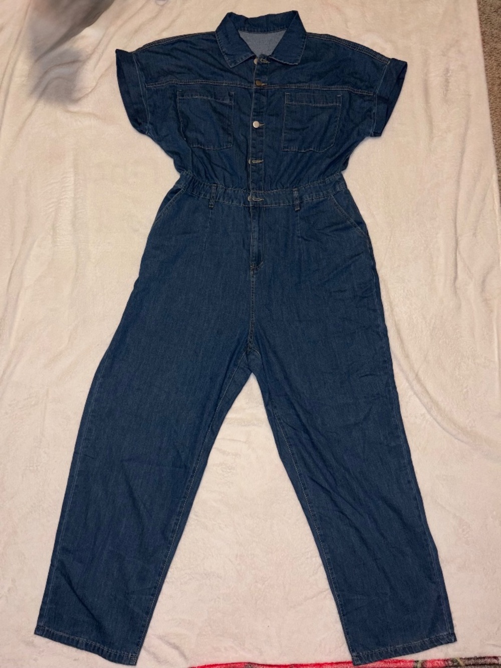 Women’s denim utility jumpsuit